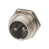 Conector 2P tata metal panou