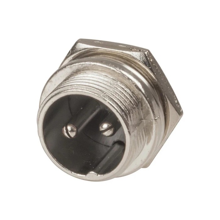 Conector 2P tata metal panou