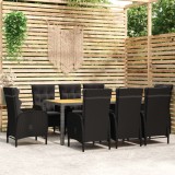 Cumpara ieftin Set mobilier de grădină, 9 piese, poliratan