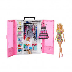 Papusa Barbie Fashionistas Mattel, 15 piese, plastic/textil, 3 ani+