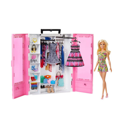 Papusa Barbie Fashionistas Mattel, 15 piese, plastic/textil, 3 ani+ foto