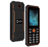 Cumpara ieftin Telefon mobil iSEN F1 4G, Portocaliu, 2.4 LCD, 0.3MP spate + 0.08MP fata, 48MB RAM, 128MB ROM, Mocor OS, Unisoc T107, IP68, QWERTY, Lanterna, 2500mAh,