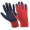 Manusi de protectie rosii semiacoperite latex cu manson elastic Top Strong