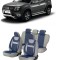 Set huse scaune compatibile Dacia Duster 2010-2017 Piele + Textil (Compatibile cu sistem AIRBAG)