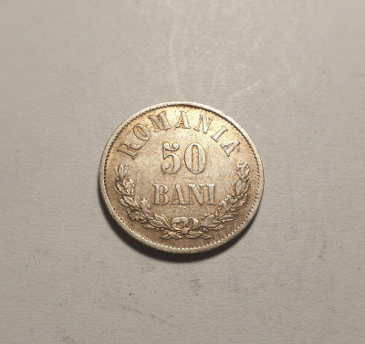 50 bani 1873 Superba Piesa de Colectie foto