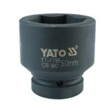 YATO Cheie tubulara hexagonala de impact 50 mm, prindere patrat 1&amp;quot;.