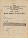 A1373 Formular subscriere, 1912, Hatodik hadi kolcson, &Icirc;mprumutul de război austro-ungar