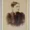 BUCURESTI , STUDIO MAX SCHWARZ , DOAMNA CU ROCHIE CU UMERII DIN VOAL NEGRU , FOTOGRAFIE C.D.V. , SFARSITUL SEC. XIX