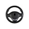 Husa volan cu ac si ata imitatie piele si carbon , marime M, culoare Negru Cod: WK-1012 Automotive TrustedCars