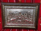 Icoană &bdquo;Cina cea de Taină&rdquo; &ndash; Argint 999, 40x30 cm, deosebită