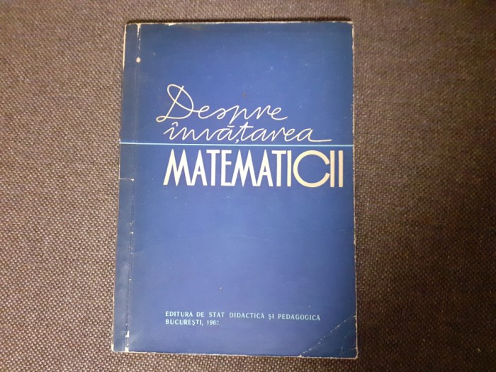 DESPRE INVATAREA MATEMATICII EUGEN RUSU