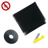 Plasă Anti &Uuml;&acirc;nțari Fereastră, Negru, 150x150 cm, Instalare Ușoară, Protecție UV, Poliester, Oem