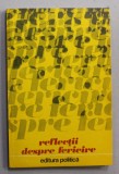 REFLECTII DESPRE FERICIRE , antologie de M. DIACONU , 1975