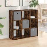 vidaXL Bufet cu sertar Stejar fumuriu 88,5 x 29 x 84,5 cm 8000488