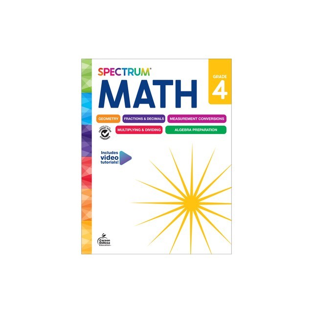 Spectrum Math Workbook, Grade 4
