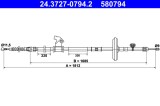ATE 24.3727-0794.2 Cablu, frana de parcare