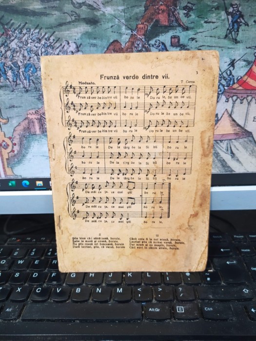 Carte de muzică, Culegere de c&acirc;ntece, Ramuri, Craiova circa 1930, 156