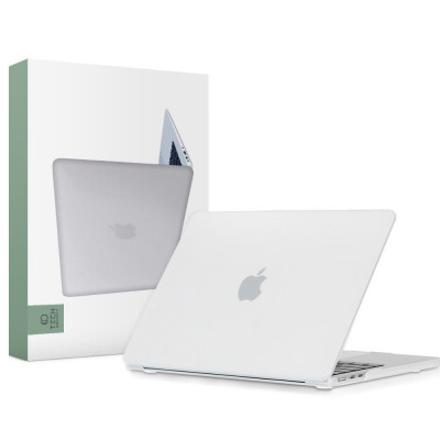 Husa Tech-Protect Smartshell pentru Apple MacBook Air 13 M2/M3/2022-2024 Mat Transparent foto