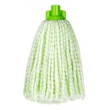 Mop Microfibre, Verde Deschis, Lavabil Mașină, Compatibil Coada Subțire, Oem