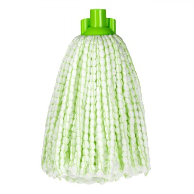 Mop Microfibre, Verde Deschis, Lavabil Mașină, Compatibil Coada Subțire foto