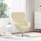 Scaun tip ou, crem, textil