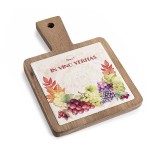 Cumpara ieftin Platou servire lemn ceramica cm 12 x 18 H