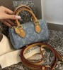 Geanta Louis vuitton speedy pe comanda, Bleu, Mica