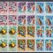ROMANIA 1982 LP 1066 BASME ROMANESTI BLOCURI DE 4 TIMBRE MNH