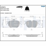 DELPHI LP3674 set placute frana,frana disc