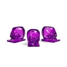 Capacele Craniu SKULL - Plastic Ink Cup 12mm/50buc - Mov - Glassy