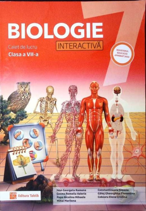BIOLOGIE INTERACTIVA, CAIET DE LUCRU CLASA A VII-A-G.R. IVAN SI COLAB.-281138