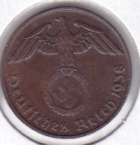 Germania 2 ReichsPfennig 1938 D, Europa, Cupru-Nichel