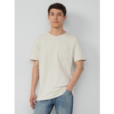 s.Oliver Tricou barbati cu croiala Regular Fit, buzunar la piept, Crem (Marime: