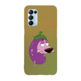 Husa compatibila cu Oppo A72, Viceversa, model Courage Eggplant Costume, Silicon, TPU, Transparent, Carcasa