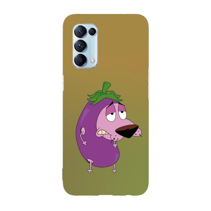 Husa compatibila cu Oppo A54s, Viceversa, model Courage Eggplant Costume, Silicon, TPU