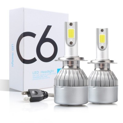 Set 2 becuri auto model C6, soclu H7, putere set 72W - 7600 lumeni foto