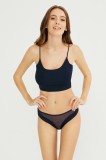 GS1169-44 Chilot clasic din material elastic fara cusaturi si plasa fina