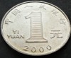Moneda 1 YI YUAN - CHINA, anul 2009 *cod 2034 - modelul mare, Asia
