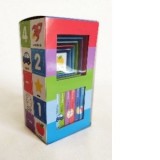 Bebeteca: primele carti. Bebe invata. Set educativ 6 carti + 6 cuburi