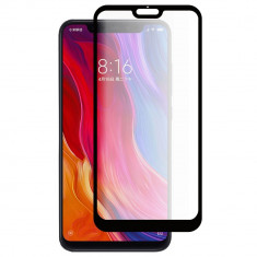 Folie Sticla Full Cover Premium pentru Xiaomi Mi 8 Lite, 5D, Full Glue, Negru foto