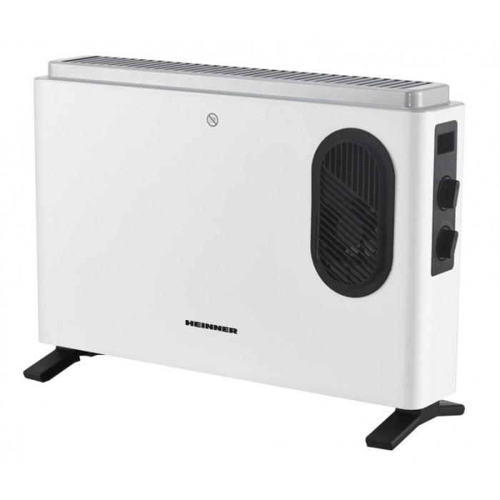 Convector Heinner, 2000 W, Ventilator turbo, 3 setari de temperatura, Termostat ajustabil, Potectie supraincalzire