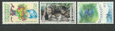 Liechtenstein 1995 - aniversari, evenimente, serie neuzata foto