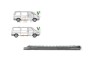 Prag fata VW TRANSPORTER (T4)/CARAVELLE/MULTIVAN, 07.1990-03.2003, partea stanga, large; cu door guide; metal galvanizat; interior,