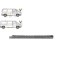 Prag fata VW TRANSPORTER (T4)/CARAVELLE/MULTIVAN, 07.1990-03.2003, partea stanga, large; cu door guide; metal galvanizat; interior,