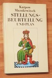 Stellungsbeurteilung und Plan de Karpow Mazukewitsch