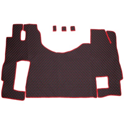 Set Covorase Piele Ecologica Truck Umbrella Pentru Mercedes Actros Euro 5 1844 Mp2 Mp3 Mp4 Negru foto