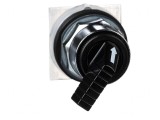 Comutator Rotativ 30mm 2 Poziții Negru