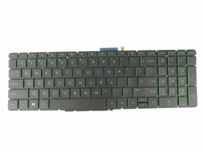 Tastatura Laptop, HP, Envy 17-N, 17T-N, M7-N, 17-N000, 17T-N000, 17T-N100, iluminata, verde, layout US foto