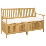 vidaXL Bancă cu spațiu de depozitare cu pernă cu ușă 148 x 63 x 84 cm 42026792