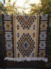 covor vechi rustic carpeta pres taranesc doua fete 150x75cm